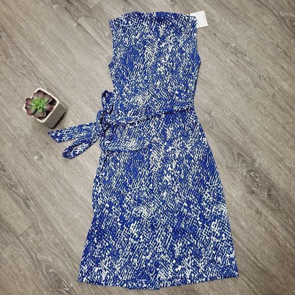 Diane Von Furstenburg Serpent Wrap Dress Sz 2 NWT - Picture 2 of 7